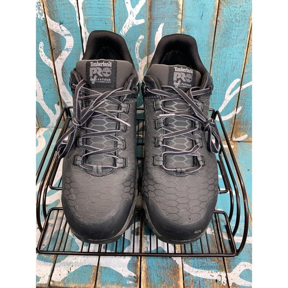 Timberland Pro Work Shoes Powertrain Sport MENS Black Lace Up Alloy Toe Sz 11M main image 8